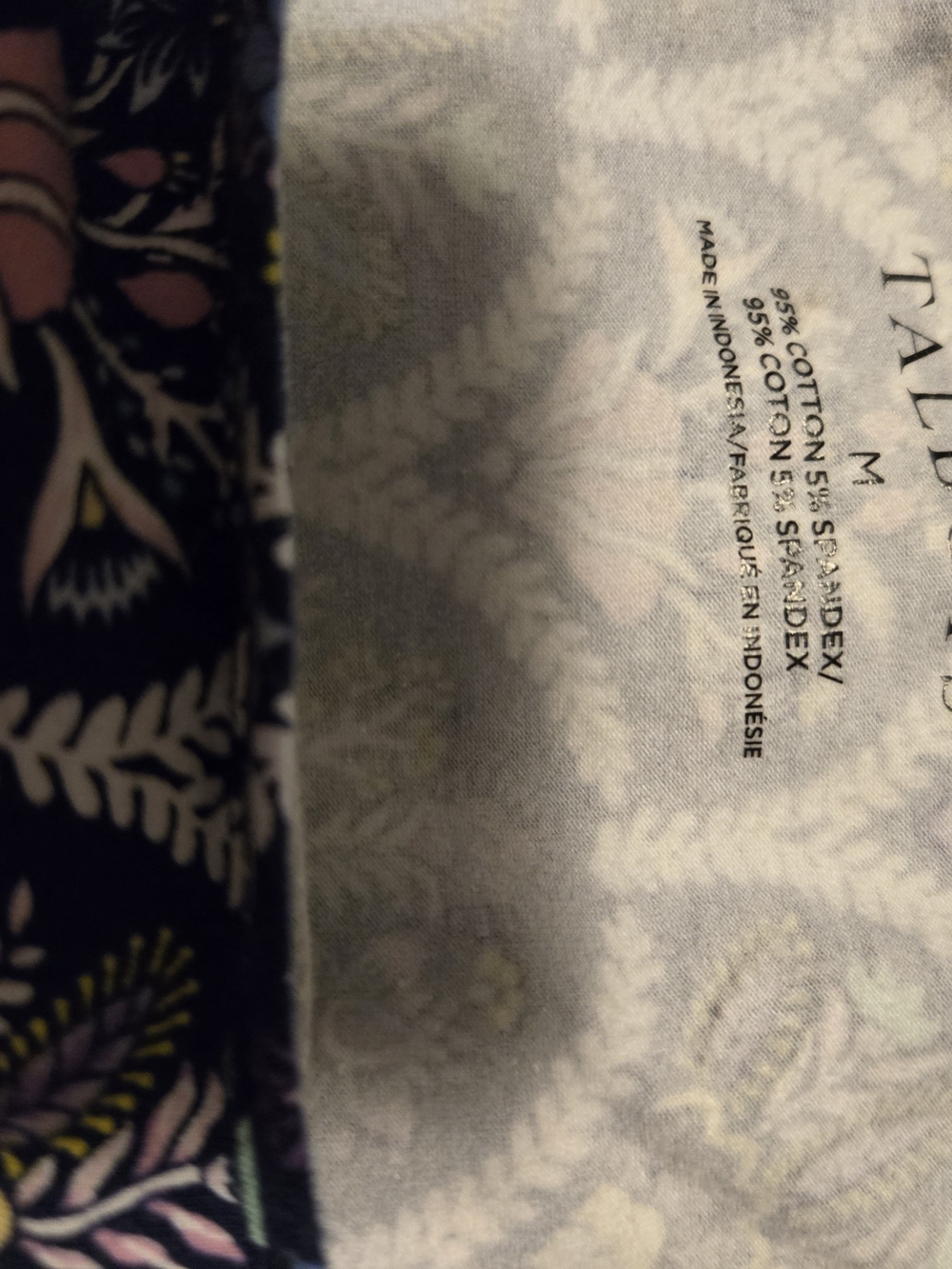 Talbots Men’s Navy Floral Short-Sleeve Shirt